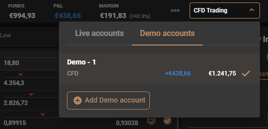 capital com screenshot demo account